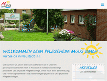 Tablet Screenshot of muus-gmbh.de